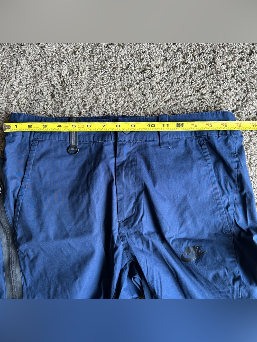 Nike Sportwear Joggers Mens 32x28 Navy Blue Bonded Tech Woven Essentials Pants - Picture 8 of 16